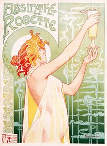 Reklameplakat for Absinthe Robette av Unbekannter Künstler