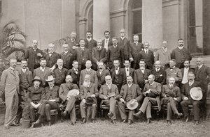 Afrikanske kolonimedlemmer av Closer Union Convention fra 1908 som nådde vilkår som resulterte i at det britiske parlamentet vedtok Sør-Afrika-loven av 1909.
