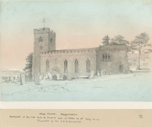Alton Church: blyanttegning, nd [?1800-tallet] av Unbekannt
