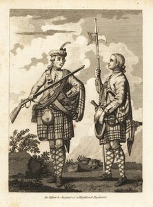 En offiser og serjeant for et Highland Regiment av Unbekannt