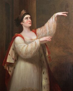 Angelica Catalani i rollen som Semiramide av Unbekannter Künstler