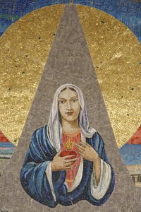 Kunngjøringsbasilikaen: Italiensk jomfru (Vår Frue av tårer fra Syracuse), Nasaret, Israel av Unbekannt