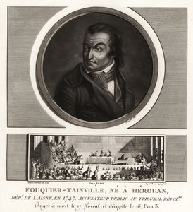 Antoine Quentin Fouquier-Tainville, statsadvokat, revolusjonsdomstolen, giljotinert 1795 av Unbekannt