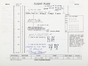 Apollo 11 Flight Plan, s 3-17/3-18. NASA/MSC av Unbekannt