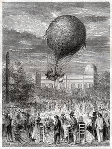 Ascension en ballong. Ballongflyging. av Nicolas Liez