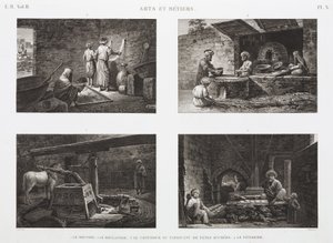 Bakeri og konfekt Bakere og søtsaker, Egypt, ca 1798 av Unbekannt