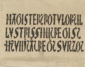 Barton under Needwood Church - inskripsjoner: blekkfaksimile, og [?1700-tallet] av Unbekannt