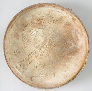 Skål med rovfugl, 1000-1200-tallet av Unbekannt