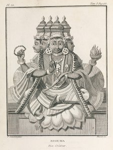 Brahma, den hinduistiske skaperguden av Unbekannt