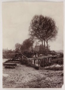 Broer, haugbarn på en bro, ca 1890 av Unbekannt