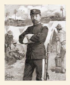 Brigadegeneral Frederick Funston fra 20. Kansas Volunteers like etter hans opprykk for tapperhet Frederick N. Funston av Unbekannt