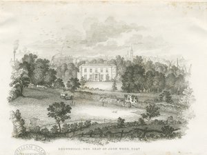 Burslem - "Brownhills" House: gravering, og [? 1800-tallet] av Unbekannt