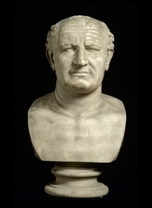 Byste av keiser Vespasian (Titus Flavius Vespasianus) (9-79) av Unbekannt