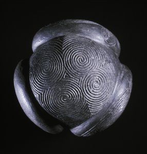Utskåret ball fra Glass Hill, Towie, Aberdeenshire, neolitisk, ca. 3000 f.Kr. av Unbekannt