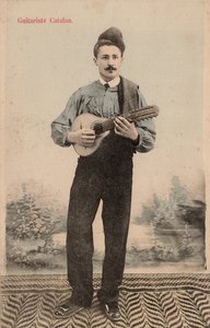 Katalansk gitarist, ca. 1910 (postkort) av Unbekannter Künstler