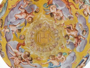 Takfreskomaleri, Habsburgernes mausoleum, Graz, Steiermark, Østerrike, Europa (bilde) av Unbekannter Künstler