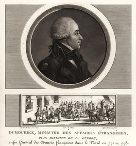 Charles-Francois du Perier Dumouriez, fransk general under de franske revolusjonskrigene av Unbekannt