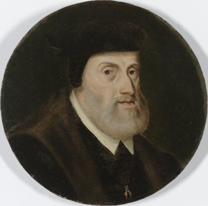 Charles V, den hellige romerske keiseren, ca. 1550 (olje på panel) av Unbekannt