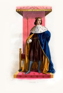 Charles V av Frankrike kalt de vise, ca. 1844 (gravering)