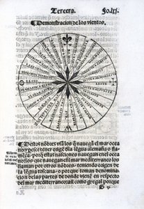 Kart som viser havvind av Unbekannt