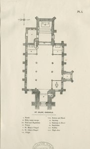 Cheadle - St. Giles Church: tregravering og [1800-tallet] av Unbekannt