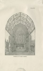 Cheadle - St. Giles" kirke: tregravering, og [1800-tallet] av Unbekannt