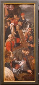Kirke (Eglise Saint-martin). Interiør. Triptich. Korsfestelsen. av Unbekannter Künstler