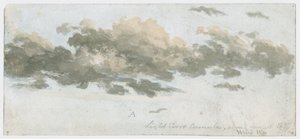 Cirrocumulus, skystudie, ca. 1803–1811 av Unbekannter Künstler