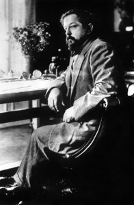 Claude Debussy, fransk komponist, ca. 1905 (s/h-foto) av Unbekannter Künstler