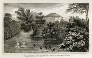 Colosseum og innsjø, Regent's Park av Unbekannt