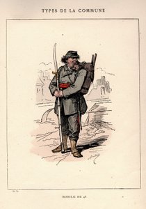 Paris Commune: kostyme til MOBILE DE 48 i "" Les Communeux av Unbekannt
