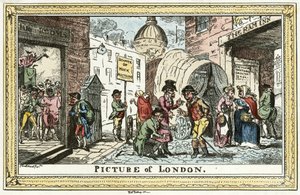 Cruikshank - Bilde av London av Unbekannter Künstler