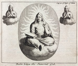 Dalai Lama den udødelige Gud, ca 1700 av Unbekannt