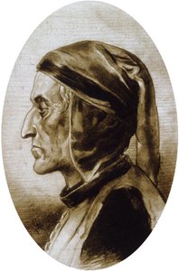 Dante Alighieri (tegning) av Unbekannter Künstler