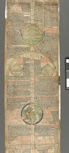 Detalj av en rundell fra Peter av Poitiers, Compendium historiae in genealogia Christi (Parchment) av Unbekannter Künstler