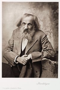 Dmitri Ivanovich Mendeleev, russisk kjemiker, fra 1905 av Unbekannt