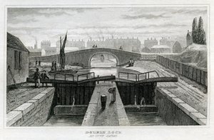 Dobbel lås, Regent's Canal av Unbekannt