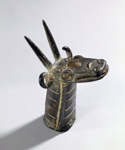 Drage, symbol på guden Marduk, sen assyrisk periode, ca. 800-600 f.Kr. (bronse) av Unbekannt