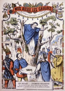 Druider plukker misteltein, ca. 1900 (illustrasjon) av Unbekannter Künstler