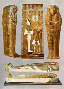 Egyptisk fresko og sarkofager av Unbekannter Künstler