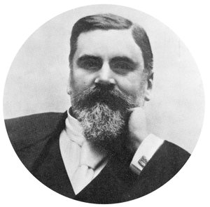 Emile Levassor, fransk bilprodusent, ca 1885 av Unbekannt