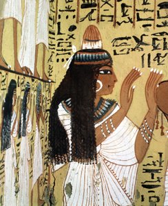 Figure of Orante, tombs of artisans. Site of Deir El Medineh in Luxor, Egypt.   1340290   no       norwegian Successfully Translated  Original: Minerva als personificatie van de rede Reede (title on object) Een-en-veertigh stuks, verscheydene Sinnebeelden 