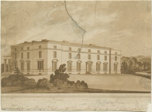Fisherwick Hall: akvatintgravering, og [?1800-tallet] av Unbekannt