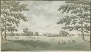 Fisherwick Hall: vannfargetegning, 1786 av Unbekannt