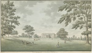 Fisherwick Hall: vannfargemaleri, 1786 av Unbekannt