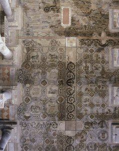 Etasje i den tidlige kristne basilikaen i Aquileia, Udine av Unbekannt