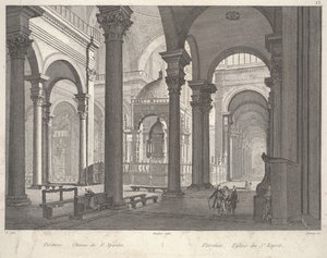 Firenze: Den hellige ånds kirke (Firenze. S. Spiritos kirke) av Unbekannter Künstler