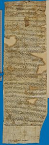 Fragment av et anbefalingsbrev for Reuben ben Isaac, verso av Unbekannter Künstler