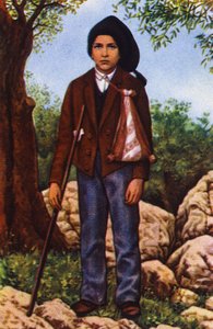 Francisco Marto som så Jomfru Maria i Fátima i 1917, ca. 1920–1930 (postkort) av Unbekannter Künstler
