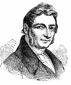 Franz Xaver Gabelsberger (1789-1849) oppfinner av et stenografisystem av Unbekannter Künstler